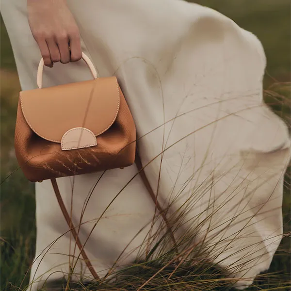 Túi Đeo Chéo Nữ Polène Numéro Un Nano Edition Trio Camel Crossbody Bag Màu Nâu Camel