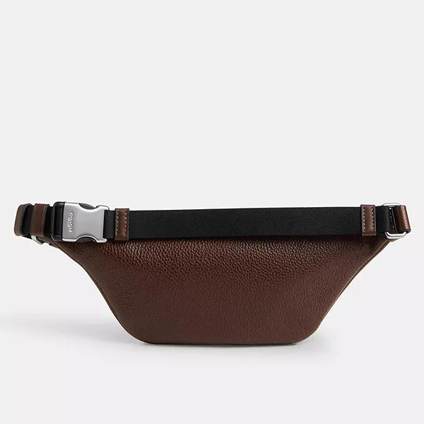 Túi Đeo Hông Nam Coach Warren Mini Belt Bag In Signature Jacquard CT871 Màu Nâu