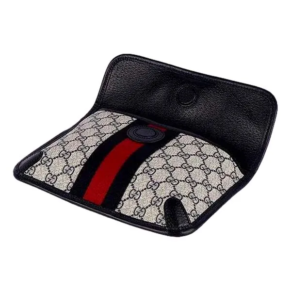 Túi Đeo Hông Nam Gucci Ophidia Supreme Flap Belt Bag Màu Xanh Xám