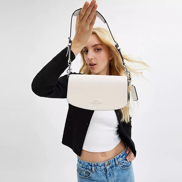 Túi Đeo Vai Nữ Coach Andrea Shoulder Bag CT768 Màu Trắng