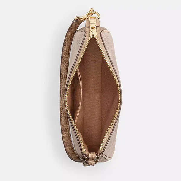 Túi Đeo Vai Nữ Coach Nolita 19 In Blocked Signature Canvas CZ979 Màu Hồng Be