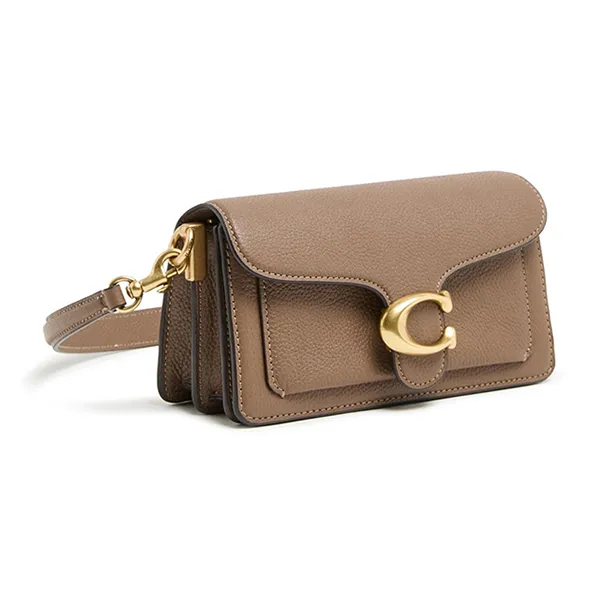 Túi Đeo Vai Nữ Coach Tabby Shoulder Bag 20 In Signature CM546 Dark Stone Màu Xám Nâu - Túi xách - Vua Hàng Hiệu