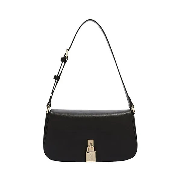 Túi Đeo Vai Nữ Furla Artemis Model Small Leather Shoulder Bag in Black Màu Đen - Túi xách - Vua Hàng Hiệu