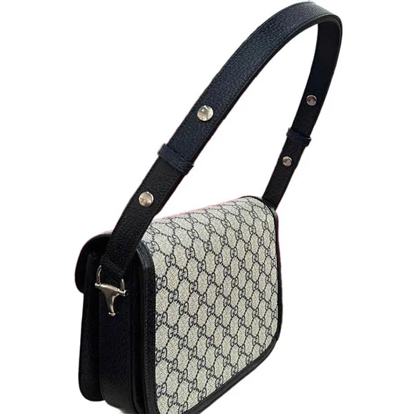 Túi Đeo Vai Nữ Gucci 1955 Horsebit GG-Supreme Phối Màu