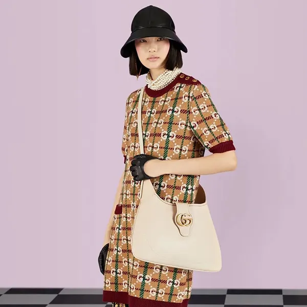 Túi Đeo Vai Nữ Gucci Aphrodite Medium Shoulder Bag White Màu Trắng - Túi xách - Vua Hàng Hiệu