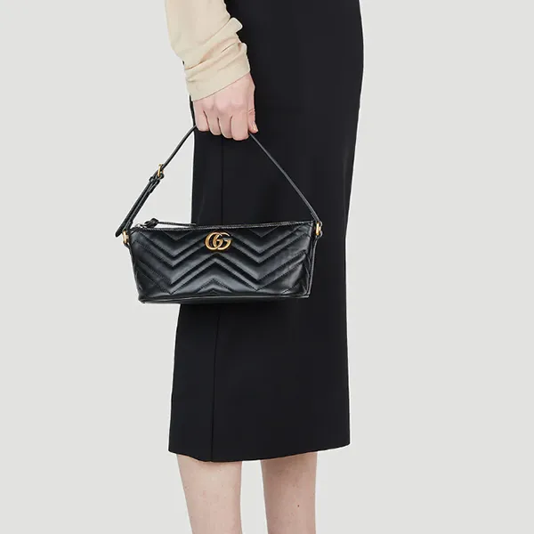 Túi Đeo Vai Nữ Gucci GG Marmont Shoulder Bag Màu Đen - Túi xách - Vua Hàng Hiệu