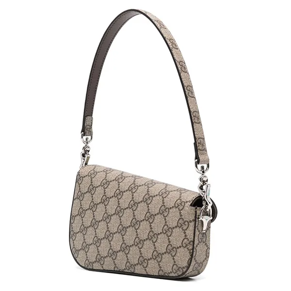 Túi Đeo Vai Nữ Gucci Horsebit 1955 Mini Shoulder Bag Màu Xám - Túi xách - Vua Hàng Hiệu