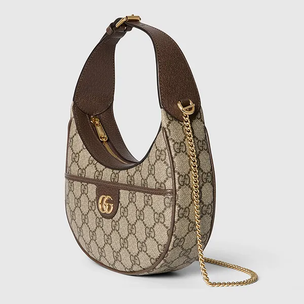 Túi Đeo Vai Nữ Gucci Ophidia Super Mini Shoulder Bag 772308 K9GSG 8367 Màu Nâu Be - Túi xách - Vua Hàng Hiệu