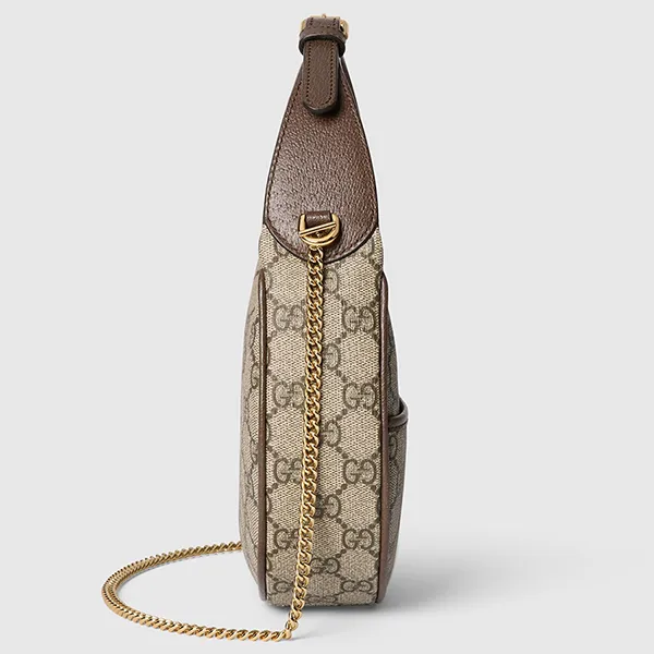 Túi Đeo Vai Nữ Gucci Ophidia Super Mini Shoulder Bag 772308 K9GSG 8367 Màu Nâu Be - Túi xách - Vua Hàng Hiệu