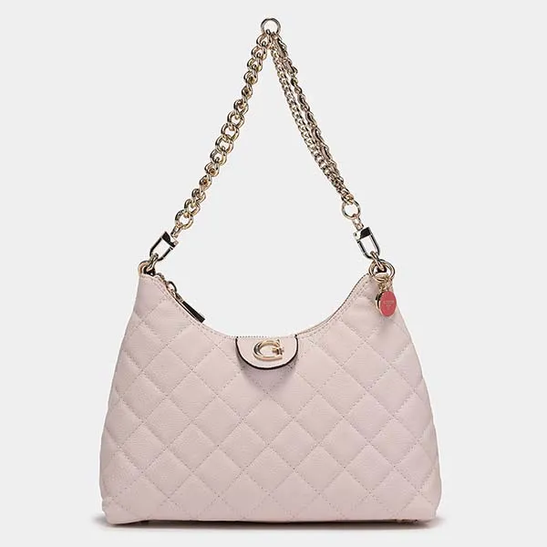 Túi Đeo Vai Nữ Guess Gillian Hobo Bag Màu Hồng Nhạt - Túi xách - Vua Hàng Hiệu