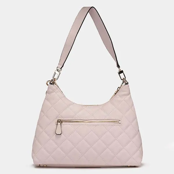 Túi Đeo Vai Nữ Guess Gillian Hobo Bag Màu Hồng Nhạt - Túi xách - Vua Hàng Hiệu