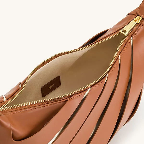 Túi Đeo Vai Nữ Jw Pei Jana Hollow Out Shoulder Bag Brown Màu Nâu - Túi xách - Vua Hàng Hiệu
