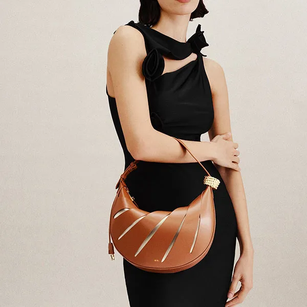 Túi Đeo Vai Nữ Jw Pei Jana Hollow Out Shoulder Bag Brown Màu Nâu - Túi xách - Vua Hàng Hiệu