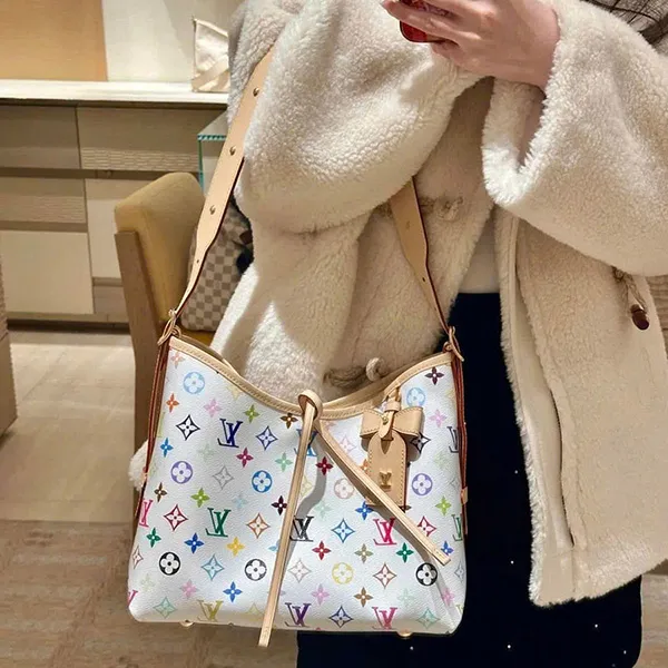 Túi Đeo Vai Nữ Louis Vuitton CarryAll PM LV x TM M13661 Màu Trắng - Túi xách - Vua Hàng Hiệu