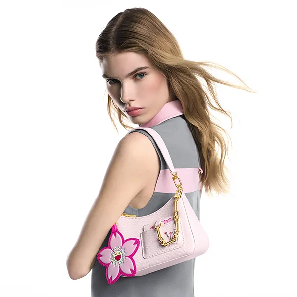 Túi Đeo Vai Nữ Louis Vuitton Marellini LV x TM Bag M13101 Màu Hồng - Túi xách - Vua Hàng Hiệu