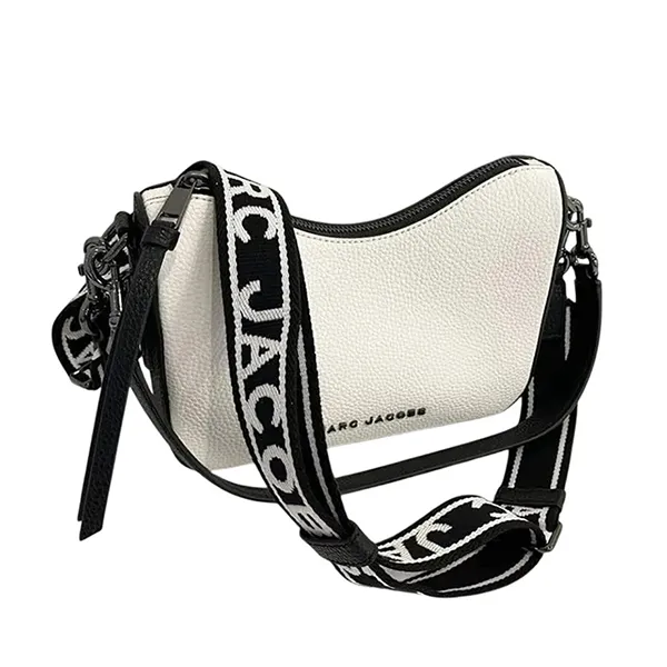 Túi Đeo Vai Nữ Marc Jacobs Small Convertible Shoulder Crossbody Bag Màu Trắng Đen - Túi xách - Vua Hàng Hiệu