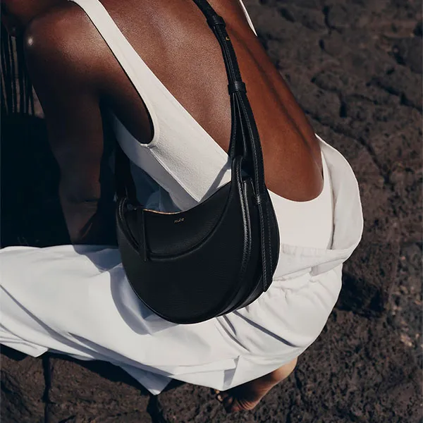 Túi Đeo Vai Nữ Numéro Dix Edition Textured Black Shoulder Bag Màu Đen - Túi xách - Vua Hàng Hiệu