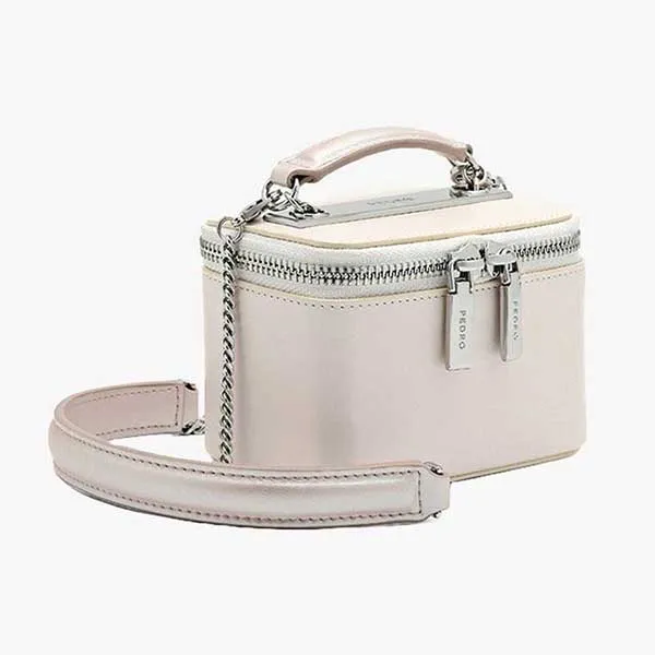 Túi Đeo Vai Nữ Pedro Ari Leather Vanity Case PW4-66500011 Màu Trắng