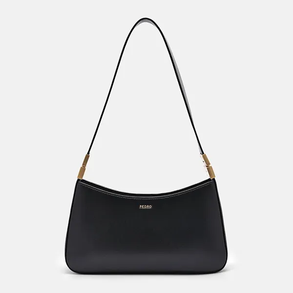 Túi Đeo Vai Nữ Pedro Jatte Trapezoid Shoulder Bag PW2-75210161 Black Màu Đen