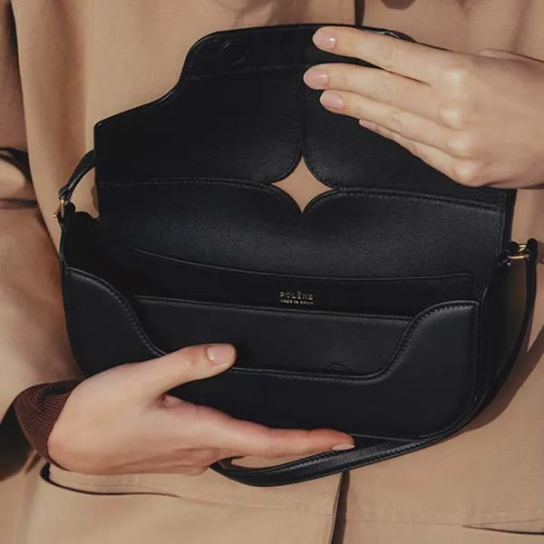 Túi Đeo Vai Nữ Polène Osmo Edition Smooth Black Màu Đen - Túi xách - Vua Hàng Hiệu
