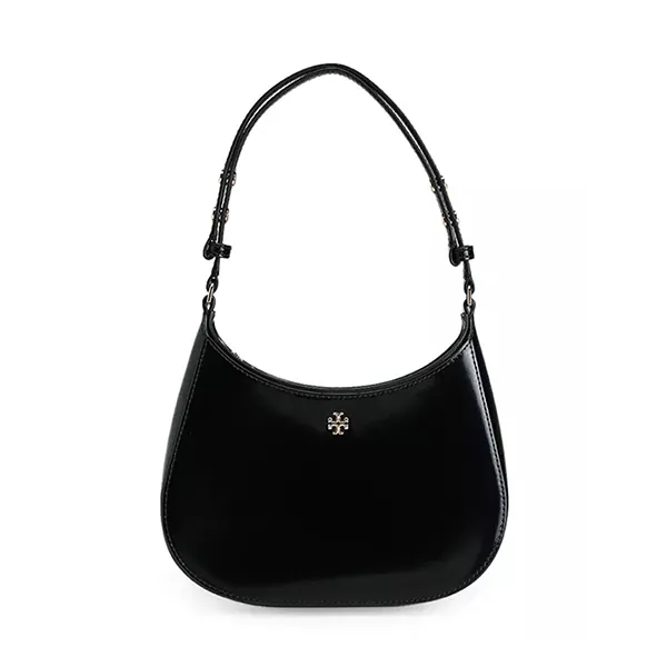 Túi Đeo Vai Nữ Tory Burch Emerson Patent Shoulder Bag Màu Đen