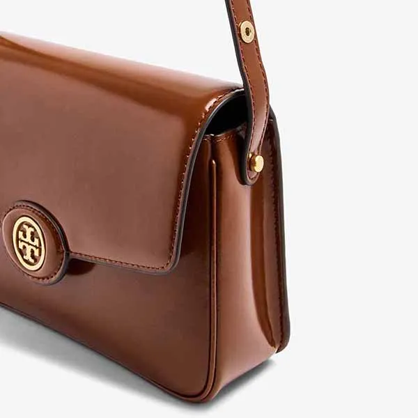 Túi Đeo Vai Nữ Tory Burch Robinson Spazzolato Convertible Shoulder Bag Màu Nâu - Túi xách - Vua Hàng Hiệu