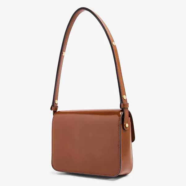 Túi Đeo Vai Nữ Tory Burch Robinson Spazzolato Convertible Shoulder Bag Màu Nâu - Túi xách - Vua Hàng Hiệu