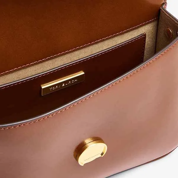 Túi Đeo Vai Nữ Tory Burch Robinson Spazzolato Convertible Shoulder Bag Màu Nâu - Túi xách - Vua Hàng Hiệu