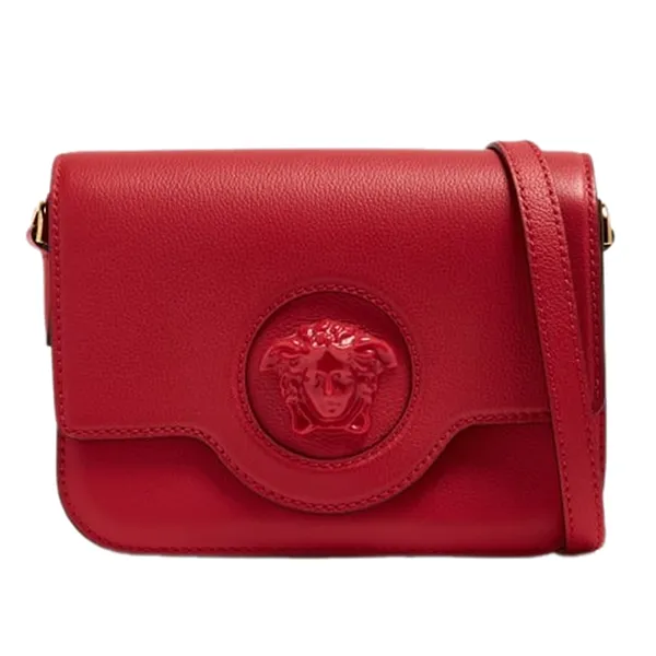 Túi Đeo Vai Nữ Versace La Medusa Small Shoulder Bag Màu Đỏ