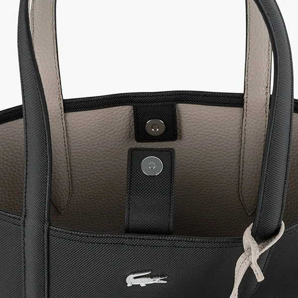 Túi Tote Nữ Lacoste Women's Anna Reversible Tote With Removable Pouch NF4282AA A91 Màu Đen