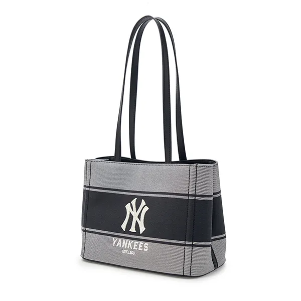 Túi Tote MLB Varsity Lettering Canvas Tote Bag New York Yankees 3ABQB015N-50BKS Màu Đen