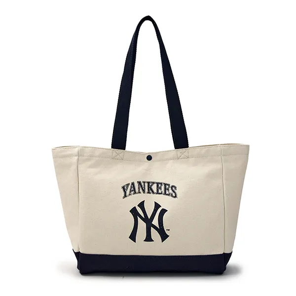 Túi Tote MLB Vintage Lettering Shopper Bag New York Yankees 3AORV015N-50CRS Màu Kem - Túi xách - Vua Hàng Hiệu