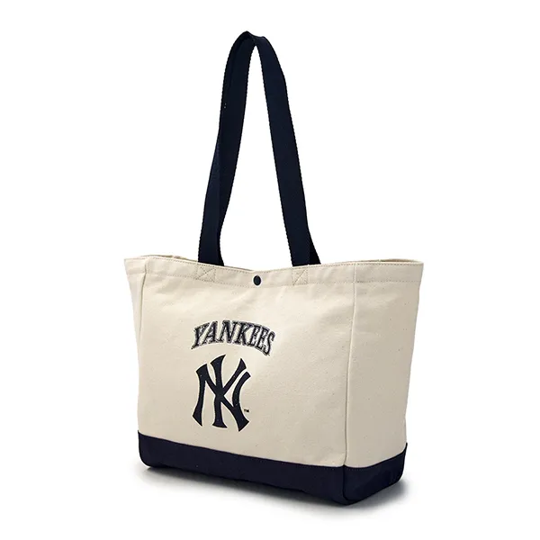 Túi Tote MLB Vintage Lettering Shopper Bag New York Yankees 3AORV015N-50CRS Màu Kem - Túi xách - Vua Hàng Hiệu