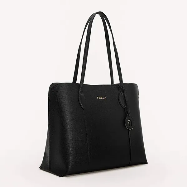 Túi Tote Nữ Furla Vittoria L Bag Màu Đen - Túi xách - Vua Hàng Hiệu