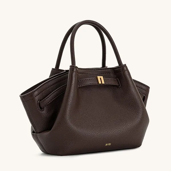 Túi Tote Nữ JW Pei Hana Mini Tote Bag Dark Brown Màu Nâu - Túi xách - Vua Hàng Hiệu