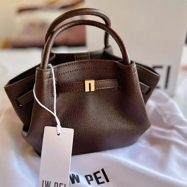 Túi Tote Nữ JW Pei Hana Mini Tote Bag Dark Brown Màu Nâu - Túi xách - Vua Hàng Hiệu