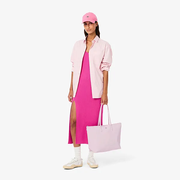 Túi Tote Nữ Lacoste Large L.12.12 Concept NF1888PO Màu Hồng