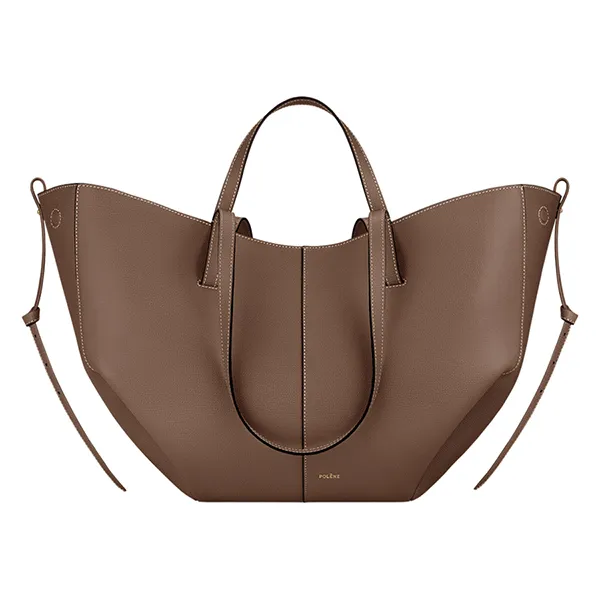Túi Tote Nữ Polène Cyme Edition Textured Root Màu Nâu - Túi xách - Vua Hàng Hiệu