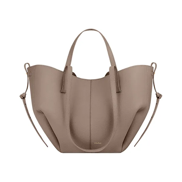 Túi Tote Nữ Polène Cyme Mini Edition Textured Taupe Màu Taupe