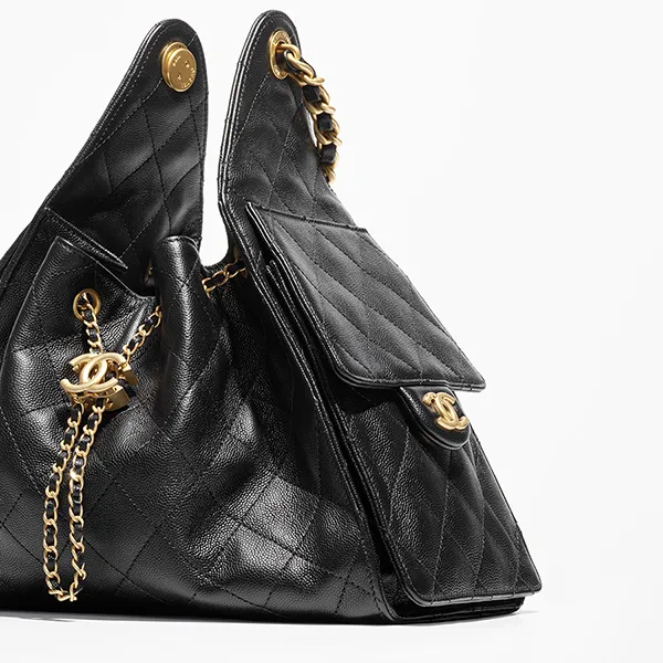 Túi Xách Nữ Chanel Small Hobo Bag Black Caviar Antique Gold Hardware Màu Đen - Túi xách - Vua Hàng Hiệu