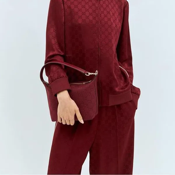 Túi Xách Nữ Gucci GG Super Mini Shoulder Bag 795168 FADMJ 6207 Màu Đỏ Đô D - Túi xách - Vua Hàng Hiệu