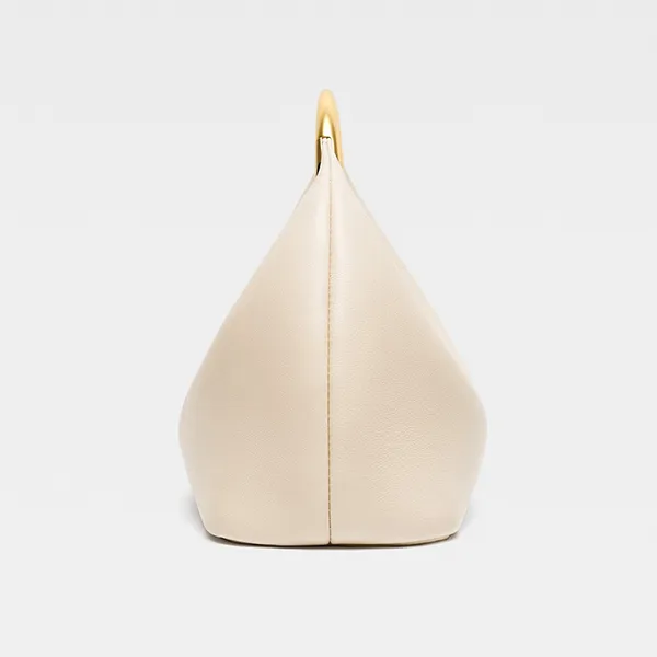 Túi Xách Nữ Jacquemus The Small Calino Mini Ring Handbag Light Ivory Màu Trắng