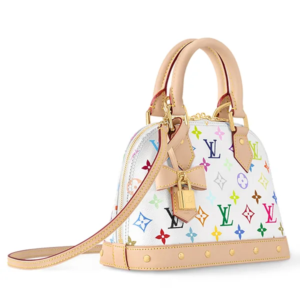 Túi Xách Nữ Louis Vuitton Alma BB LV x TM M13078 Màu Be Trắng