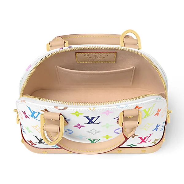 Túi Xách Nữ Louis Vuitton Alma BB LV x TM M13078 Màu Be Trắng