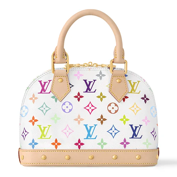 Túi Xách Nữ Louis Vuitton Alma BB LV x TM M13078 Màu Be Trắng