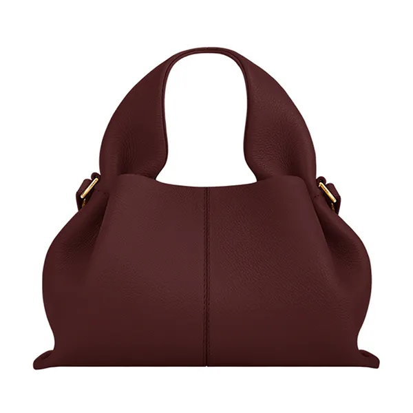 Túi Xách Nữ Polène Numéro Neuf Mini Edition Textured Black Cherry Màu Đỏ Cherry - Túi xách - Vua Hàng Hiệu