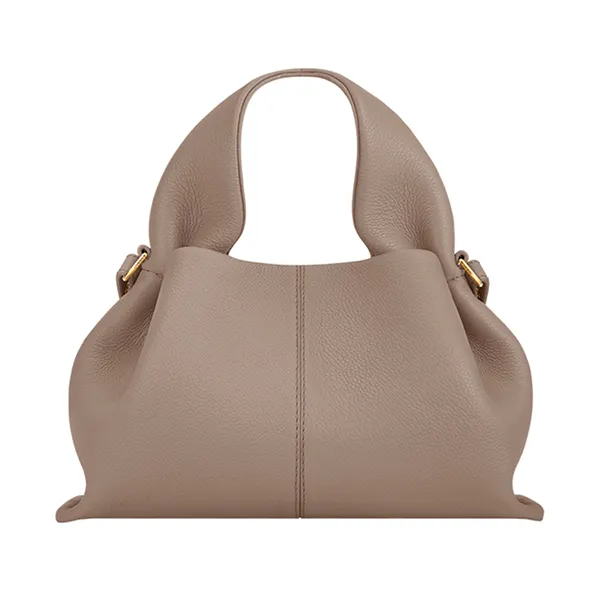 Túi Xách Nữ Polène Numéro Neuf Mini Edition Textured Taupe Màu Taupe - Túi xách - Vua Hàng Hiệu