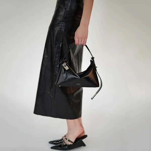 Túi Xách Nữ Verafied Silver Black Hobo Bag Màu Đen - Túi xách - Vua Hàng Hiệu