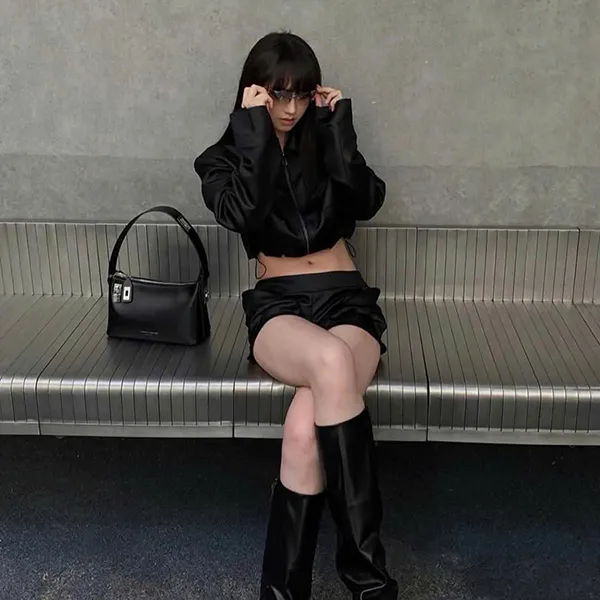 Túi Xách Nữ Verafied Silver Black Hobo Bag Màu Đen - Túi xách - Vua Hàng Hiệu