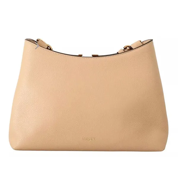 Túi Xách Nữ Versace Calf Leather Hobo Shoulder Màu Nude